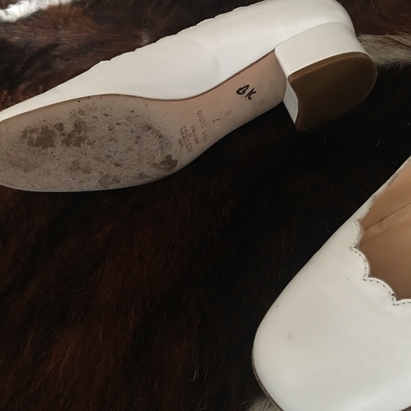 White leather Sesto Meucci block heels 7 - Picture 2 of 5